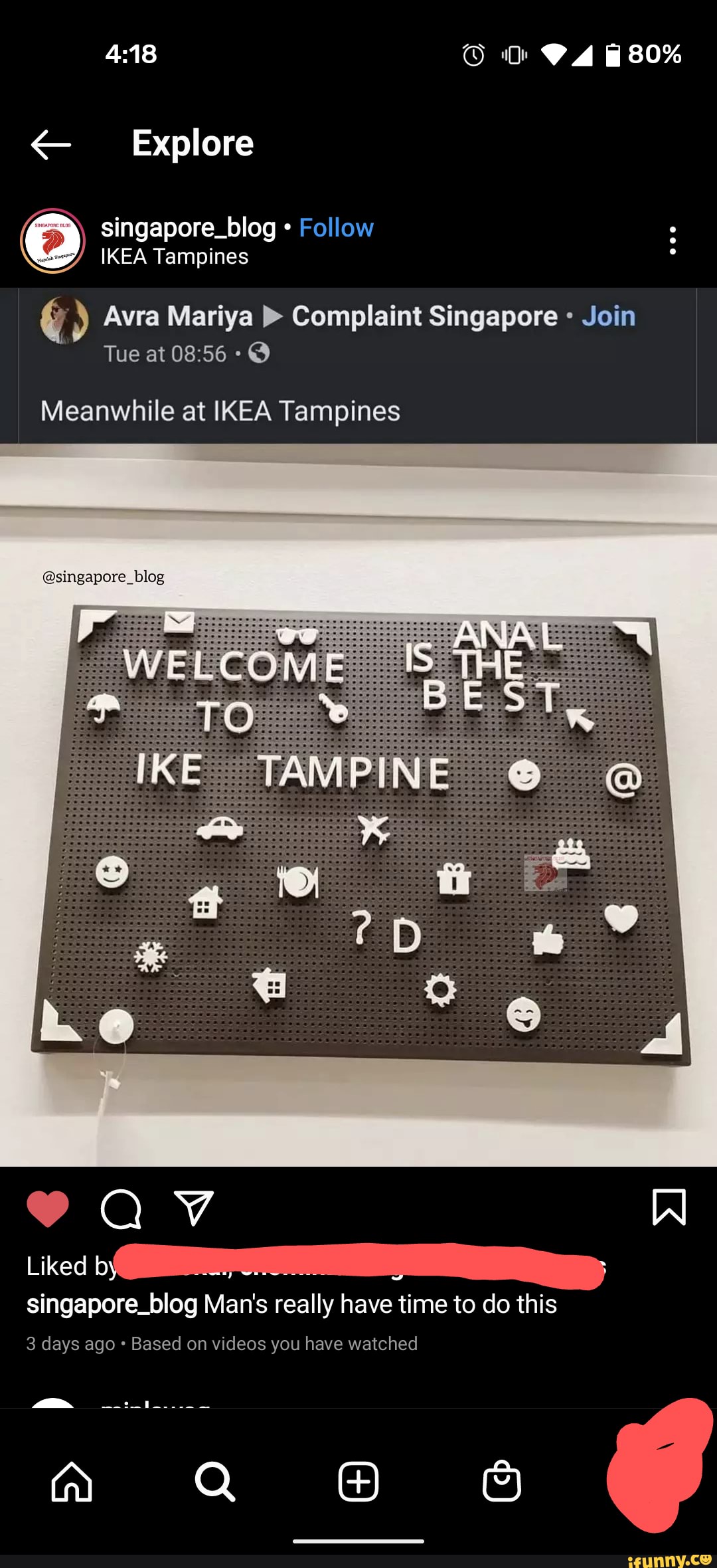 Explore singapore_blog Fellow IKEA Tampines 80 Avra Mariya > Complaint