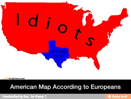 PS
American Map According to Europeans - American Map According to Europeans