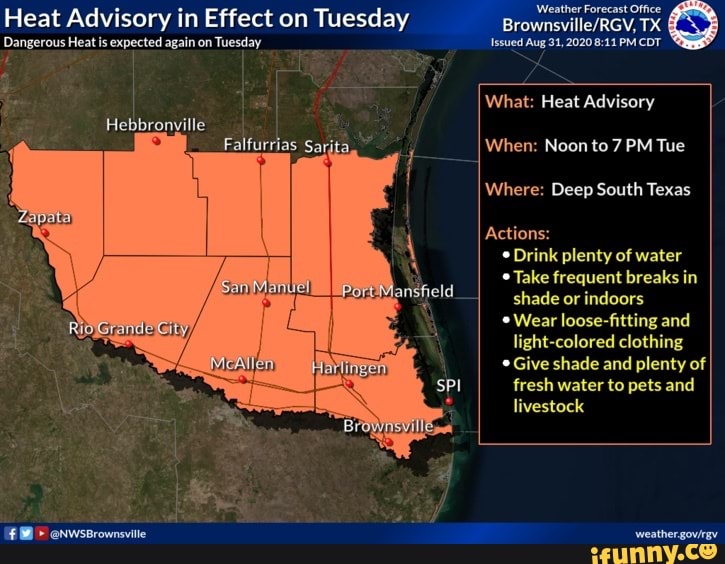 Heat Advisory in Effect on Tuesday ROM TX Dangerous Heat is expected ...