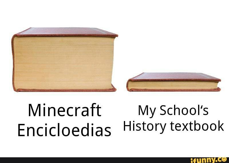 Minecraft My School's
Encicloedias History textbook