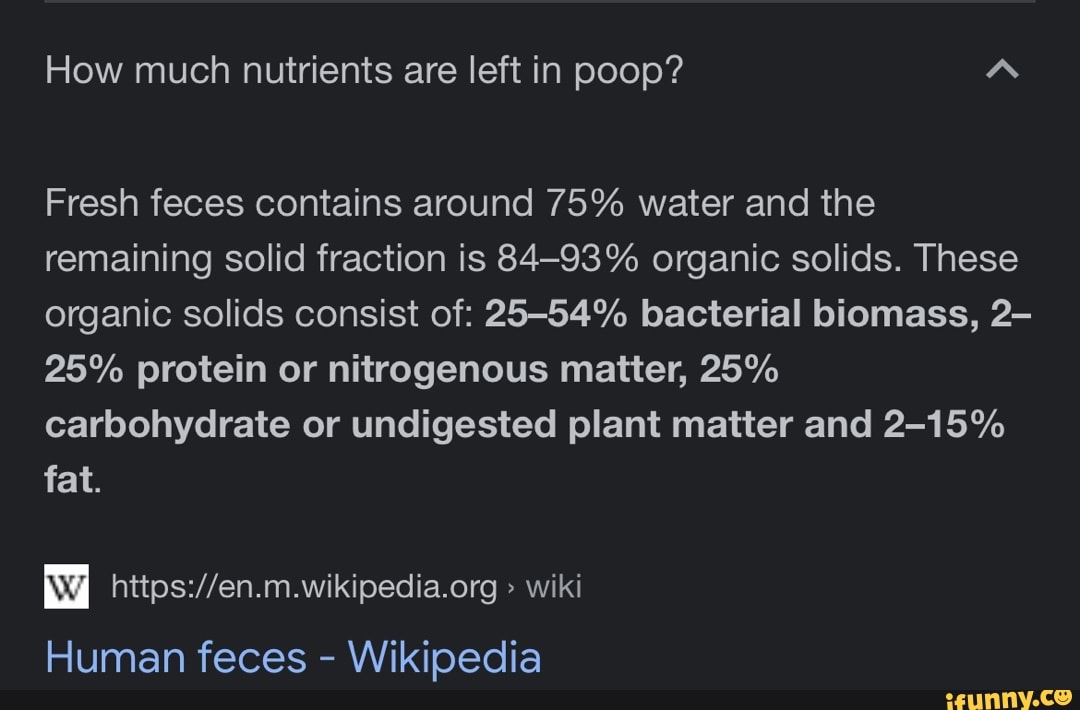 how-much-nutrients-are-left-in-poop-a-fresh-feces-contains-around-75