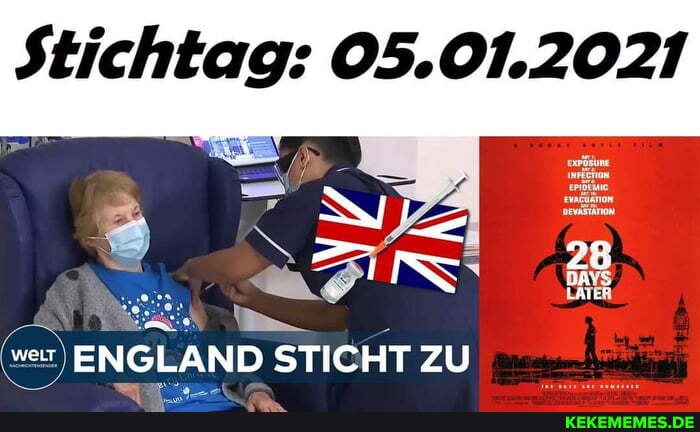 Stichtag: 05.01.2021
wer ENGLAND STICHT ZU