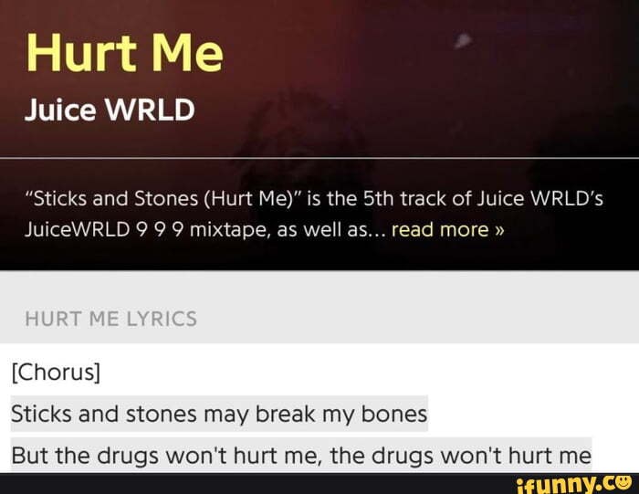 Sticks And Stones May Break My Bones Lyrics