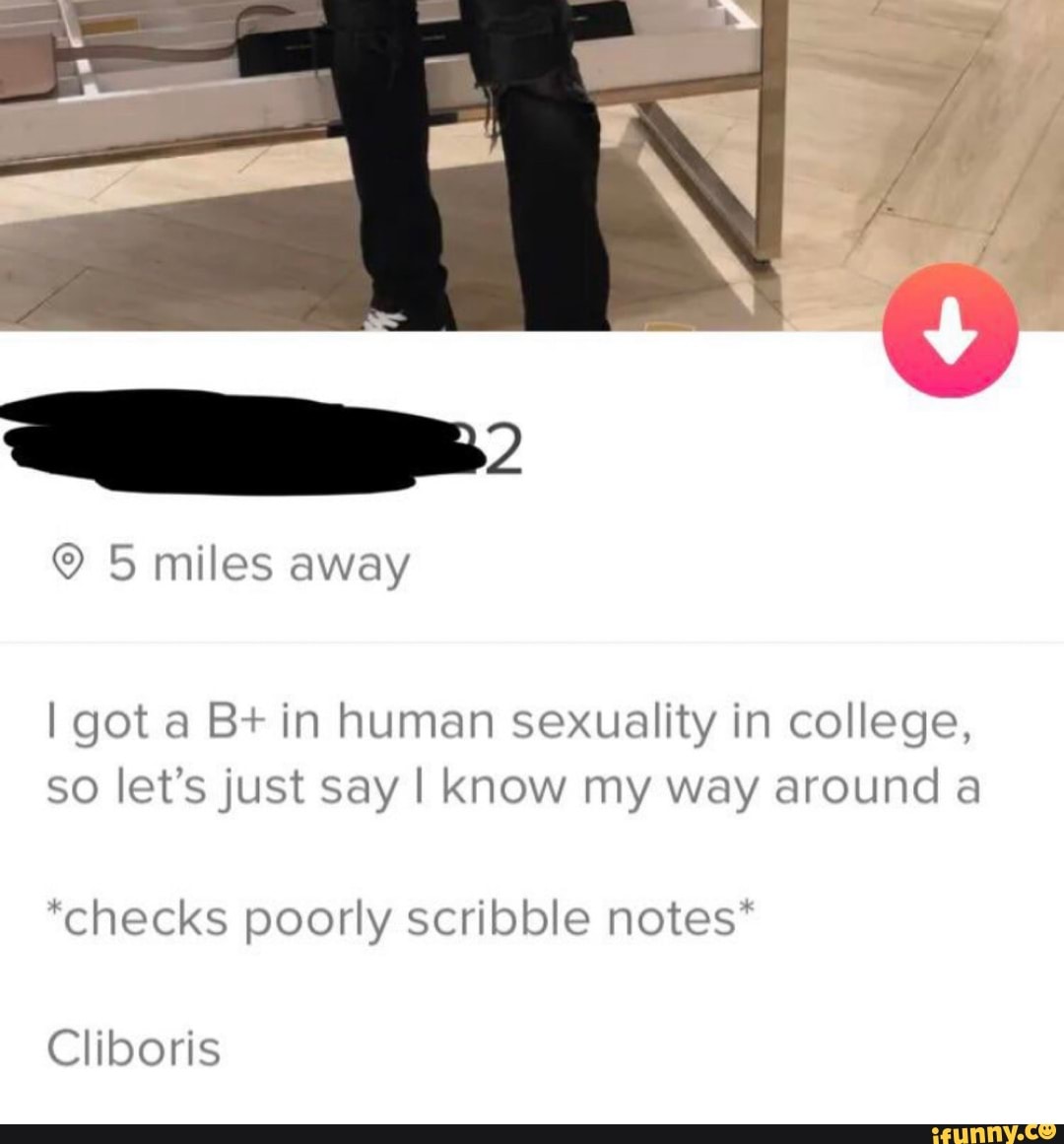 I got a B+ in human sexuality in college,
so let's just say I know my way around a
"checks poorly scribble notes*
Cliboris