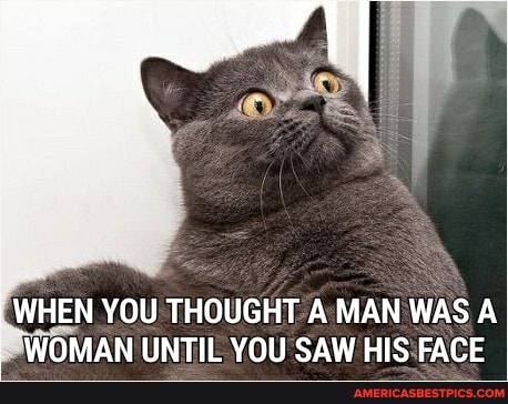 I WHEN YOU THOUGHT A MAN WAS A WOMAN UNTIL YOU SAW HIS FACE