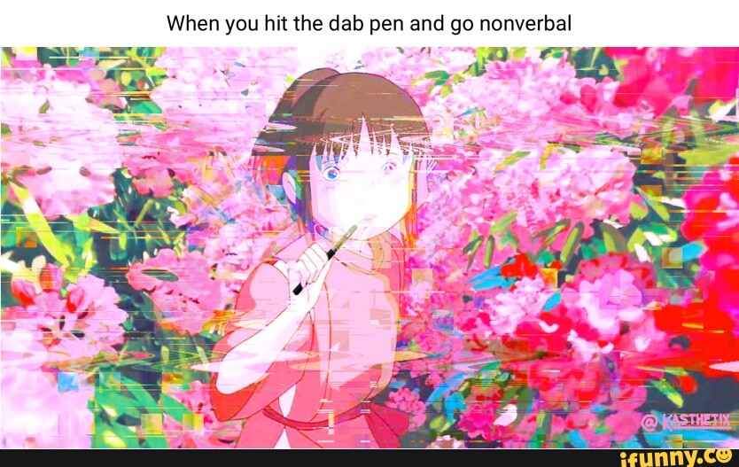 When you hit the dab pen and go nonverbal iFunny