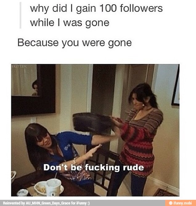 why did I gain 100 followers
while I was gone
Because you were gone