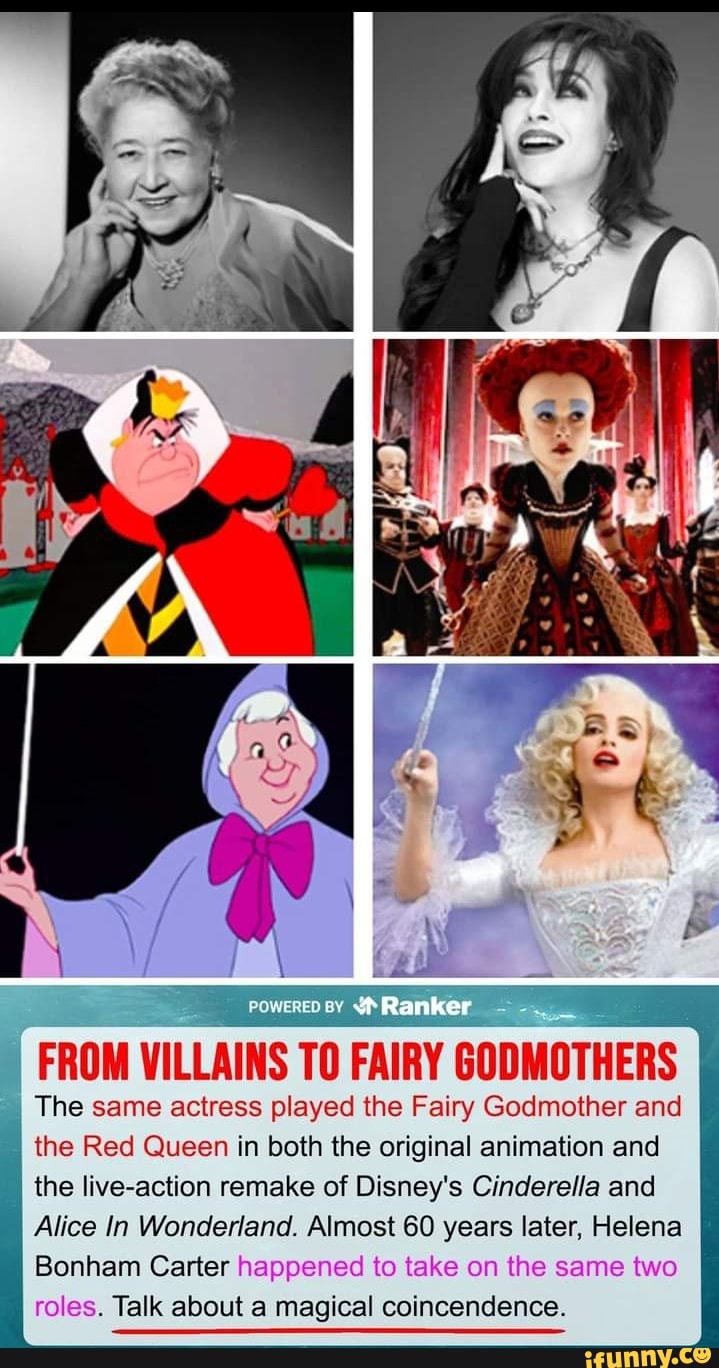 POWERED BY Ranker FROM VILLAINS TO FAIRY GODMOTHERS I The same actress ...