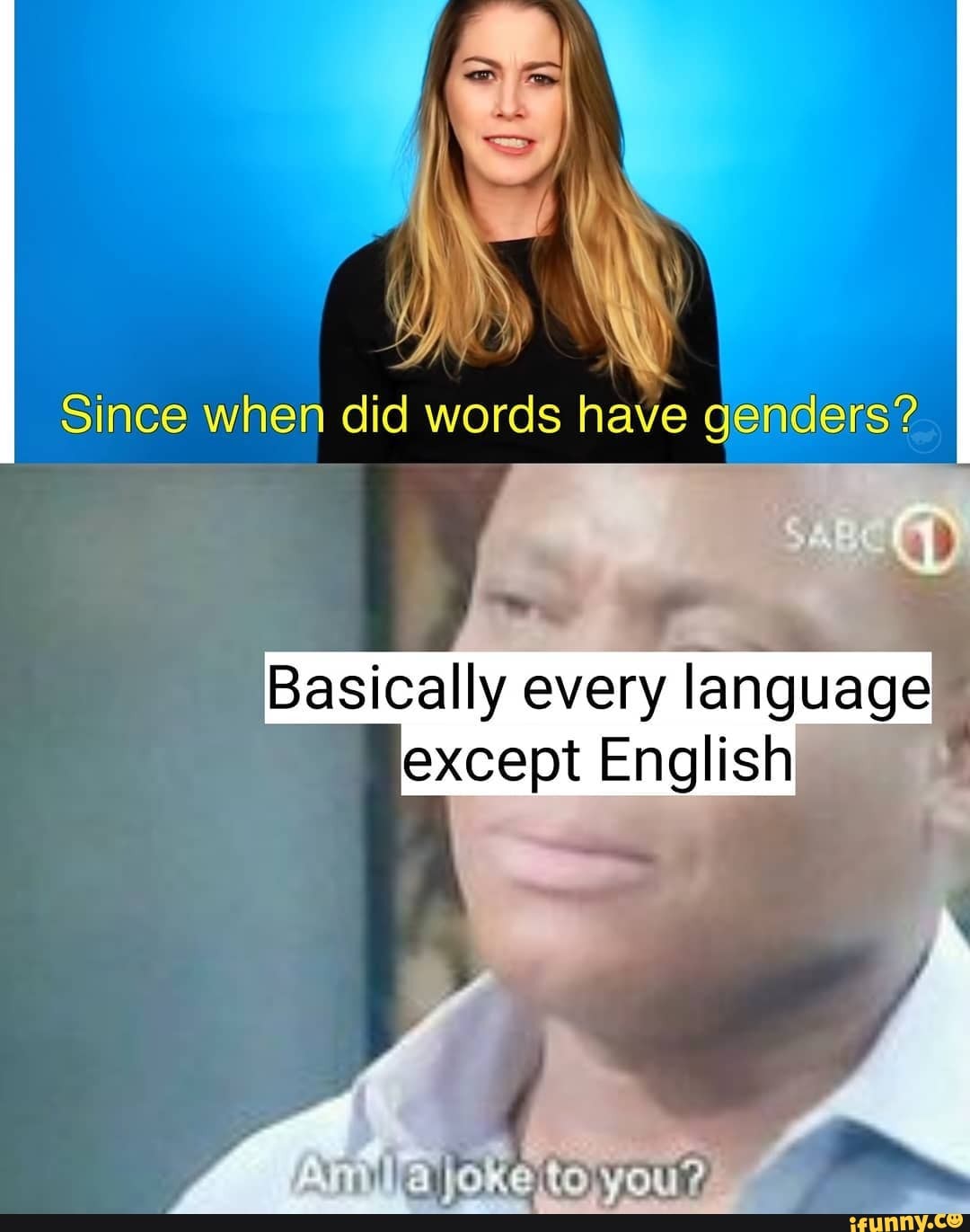 Since when did words have enders? Basically every language except