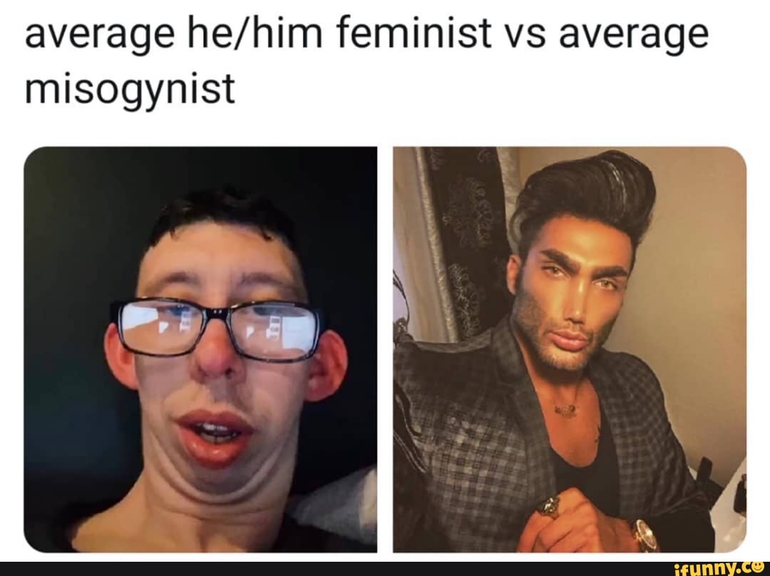 average feminist vs average misogynist