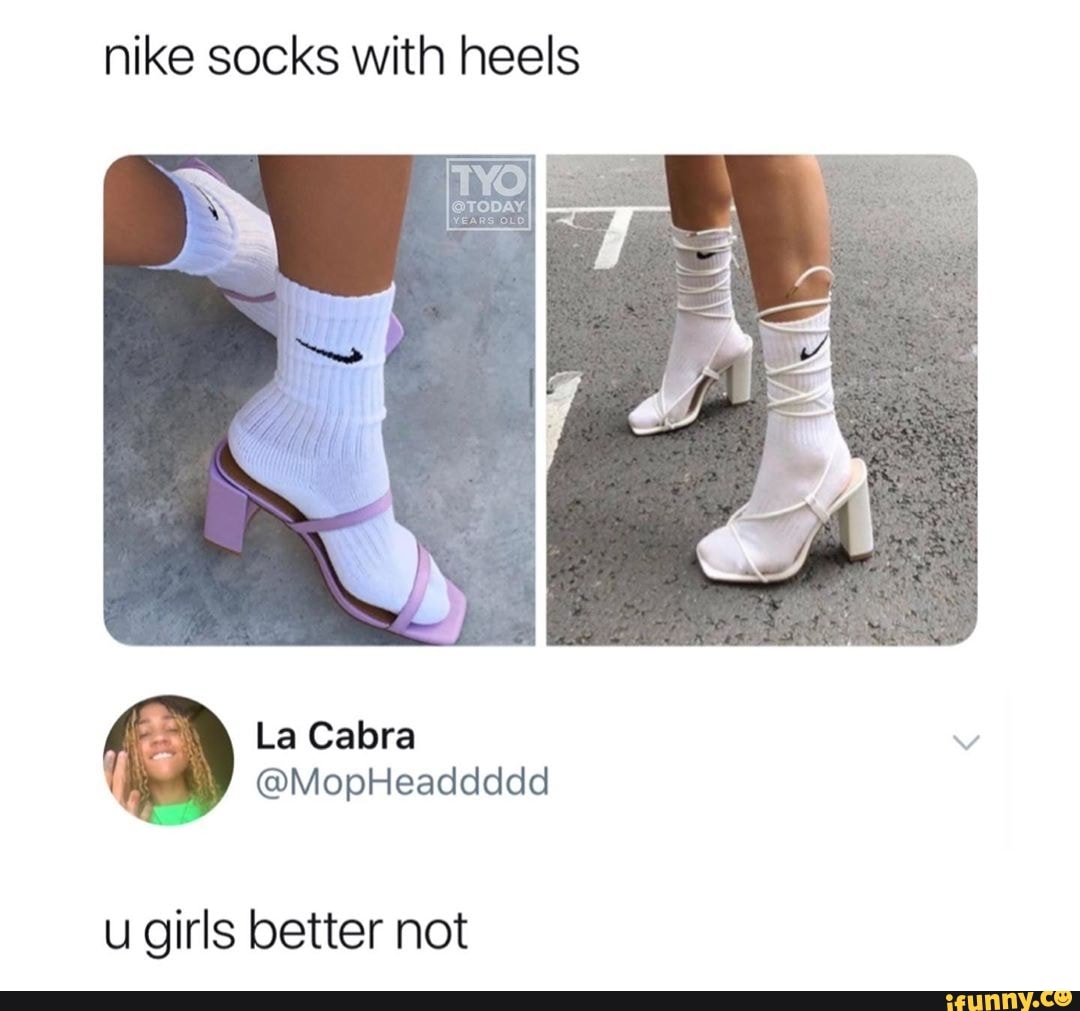 nike socks heels
