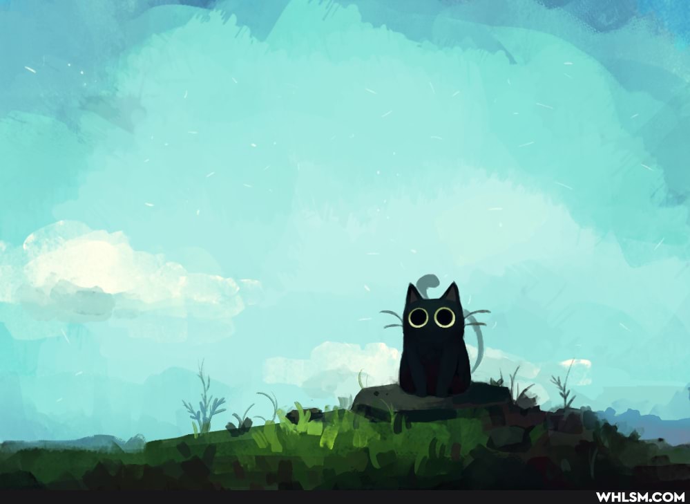 cat, digital_art, digital_painting, drawings