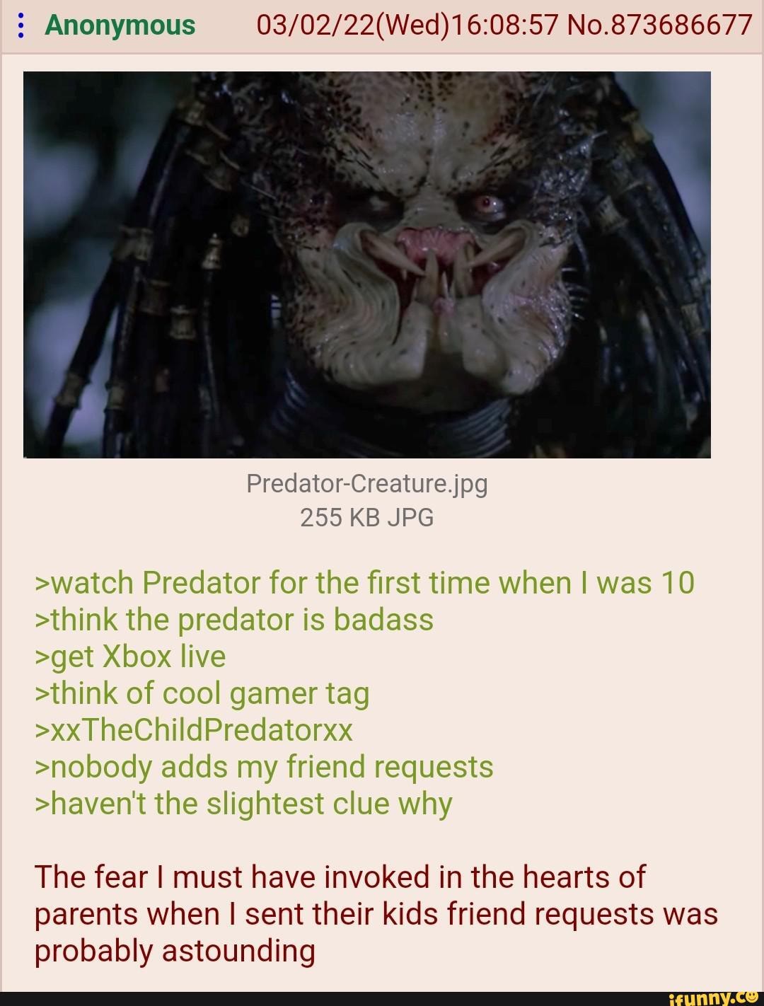 Online Predator Meme