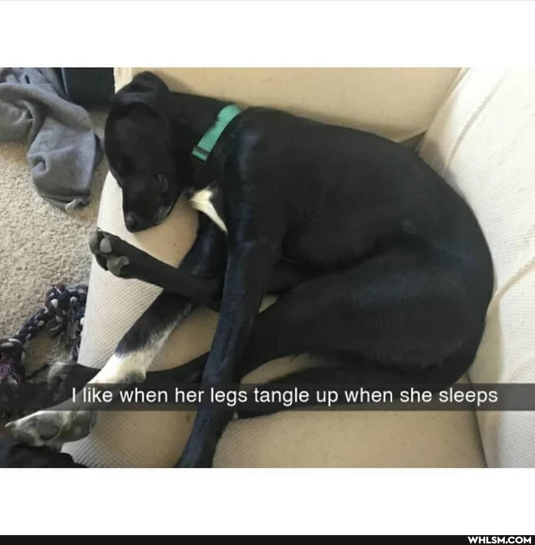 her legs tangle up when she sle
eps