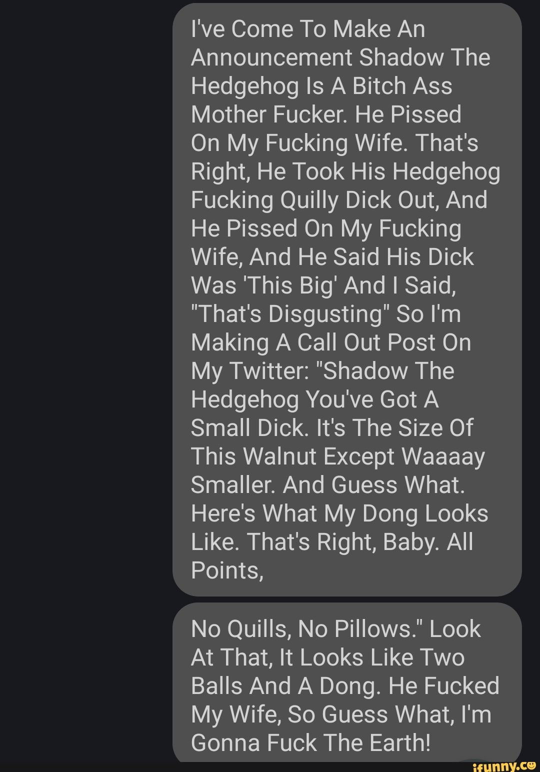 Announcement Shadow The Hedgehog