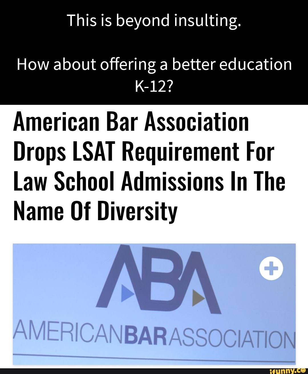 This is beyond insulting. How about offering a better education K12