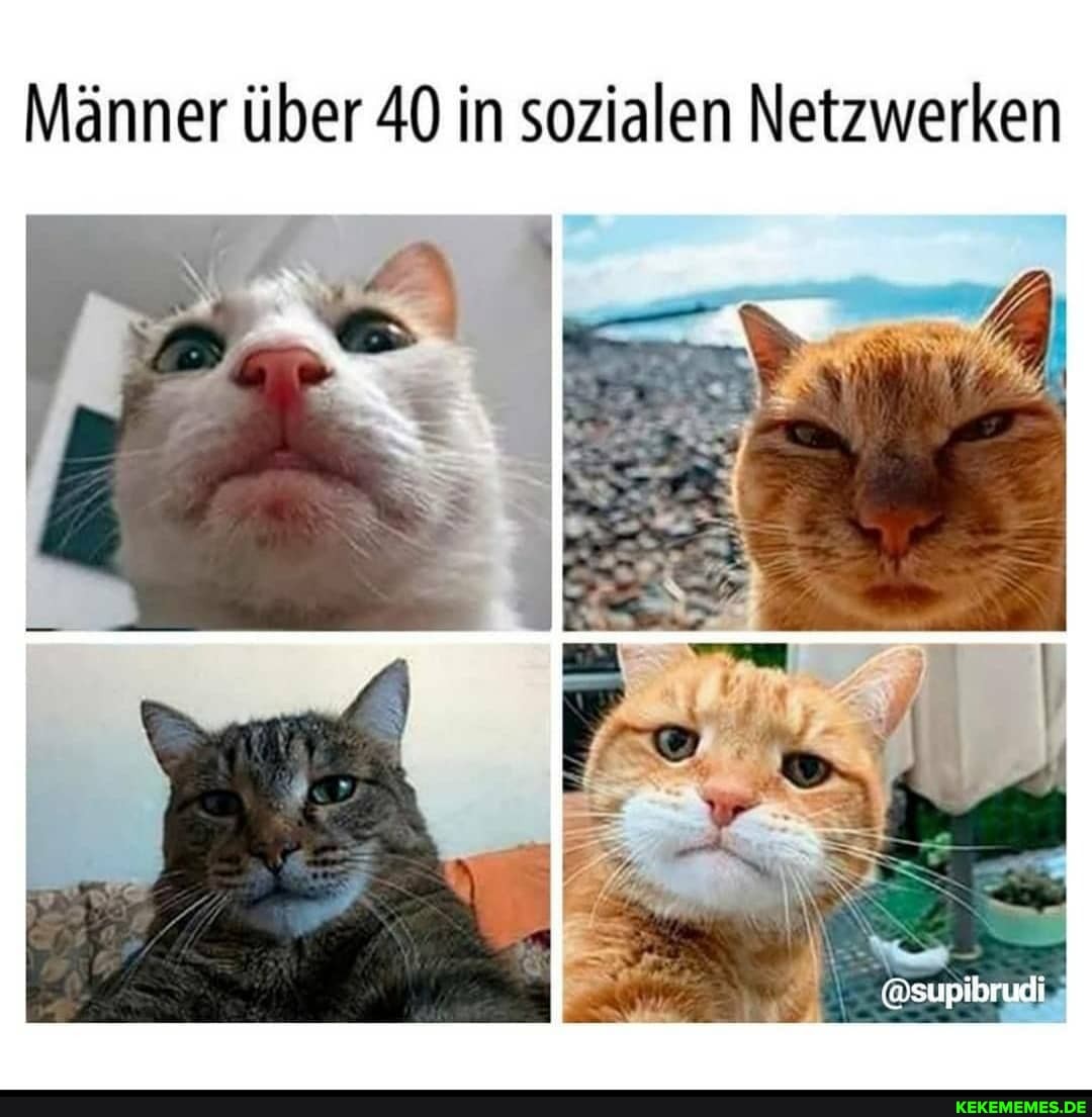 Männer über 40 in sozialen Netzwerken