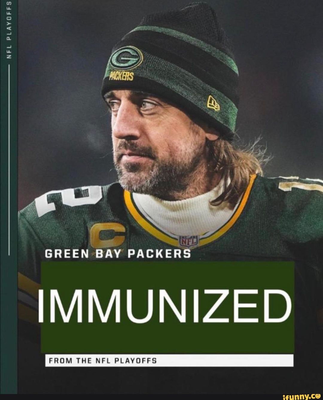 NFL PLAYOFFS PLAYOFFS PLAYOFFS GREEN BAY PACKERS IMMUNIZED FROM