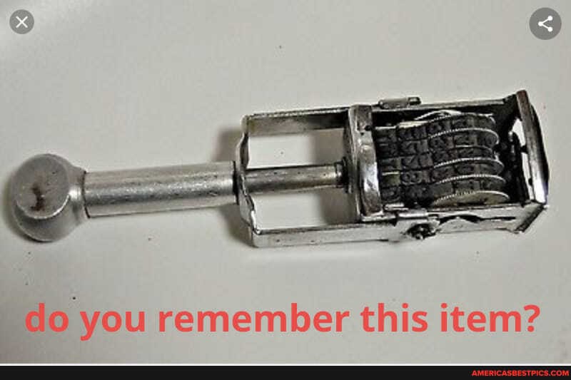 do you remember this item?