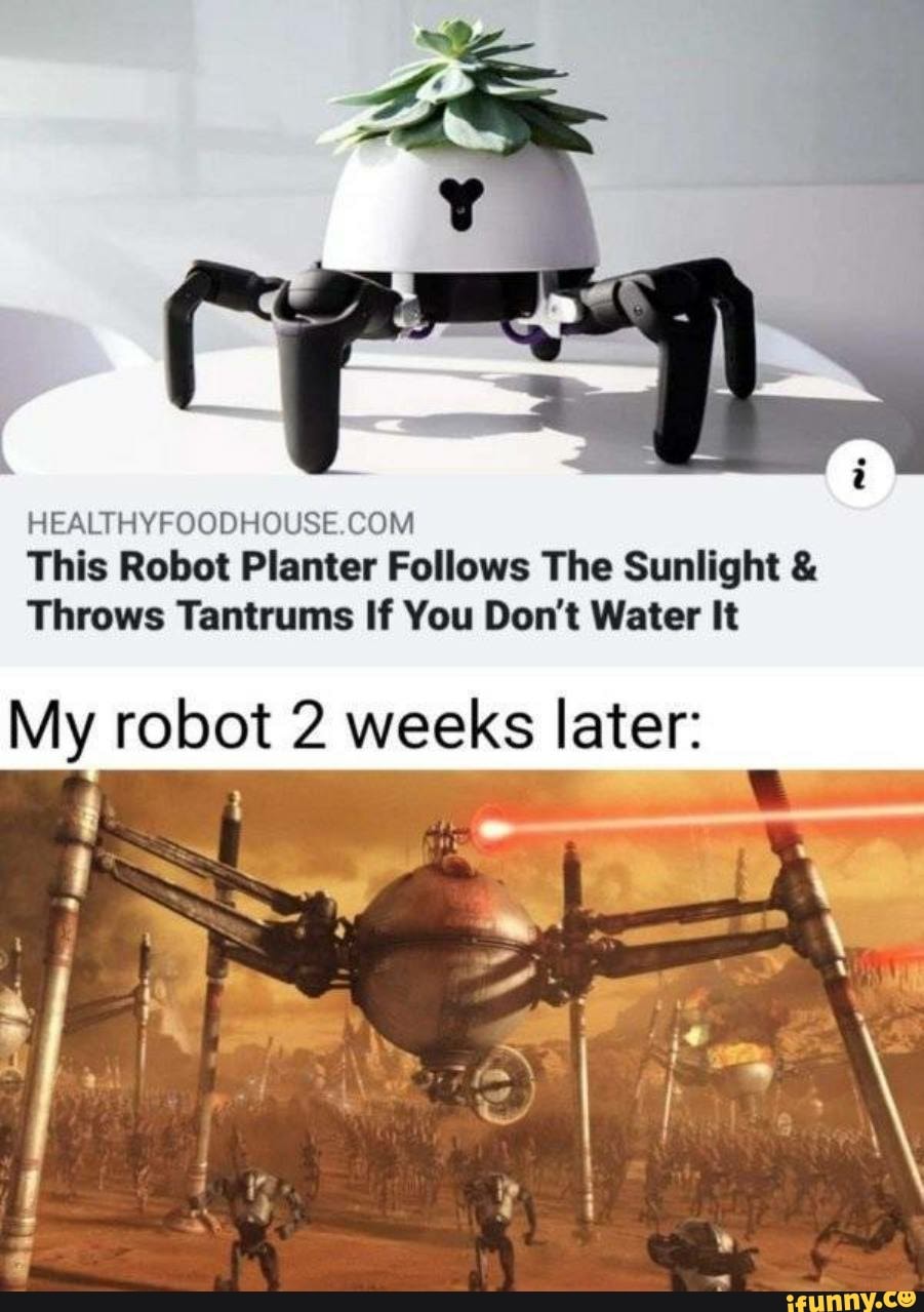 HEALTHYFOODHOUSE.COM
This Robot Planter Follows The Sunlight Throws Tantrums If You Don't Water It
