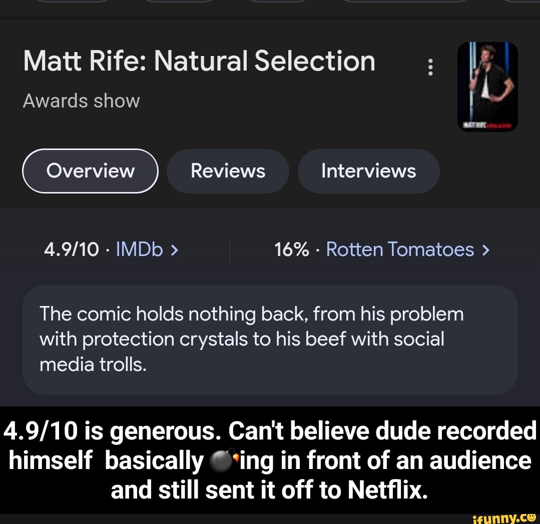 Matts Rotten Reviews