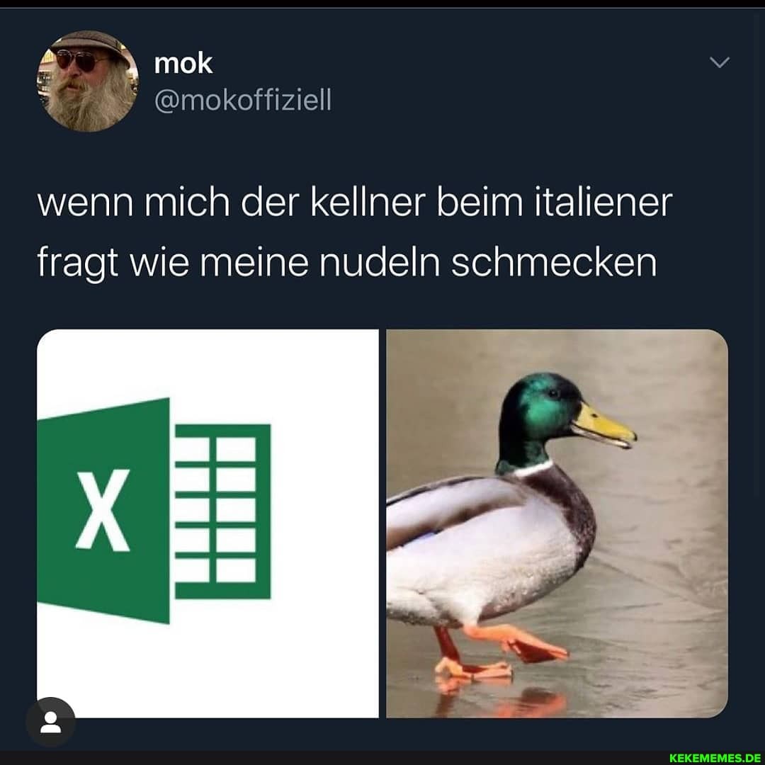 mok
wenn mich der kellner beim italiener fragt wie meine nudeln schmecken