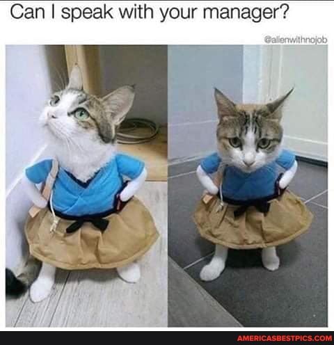 Can I speak with your manager?
We