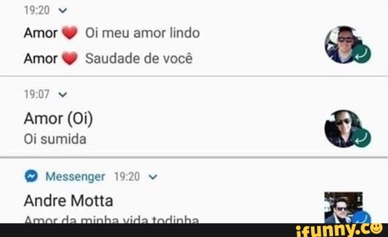 Amor Oi meu amor lindo Oi sumida