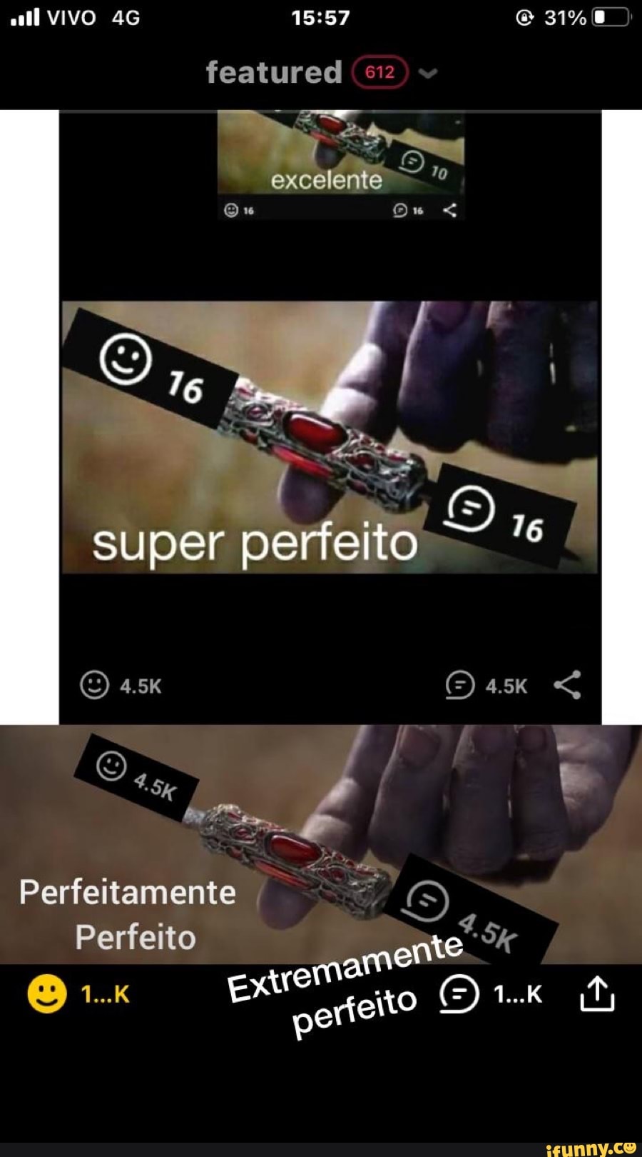 VIVO )
featured
excelente
super perfeito
Perfeitamente
Perfeito