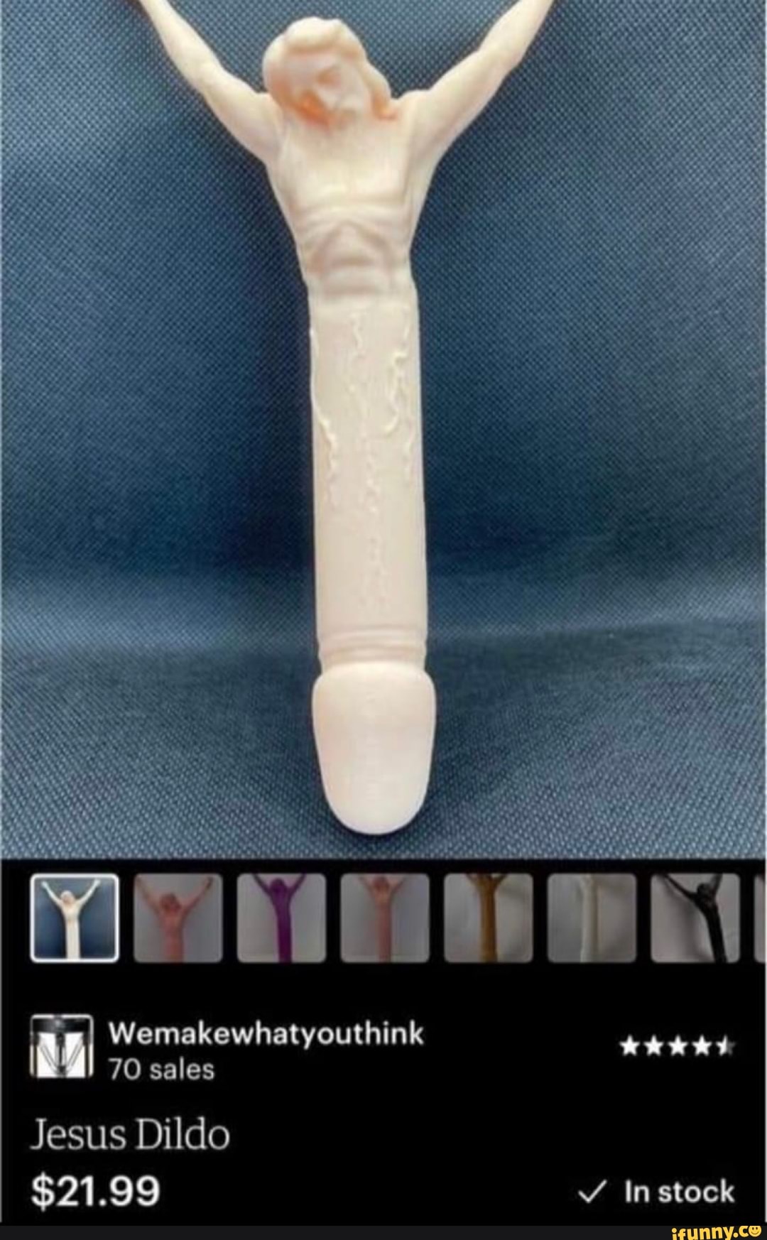 MmI Wemakewhatyouthink 70 sales Jesus Dildo $21.99 dede de dd Instock -  iFunny