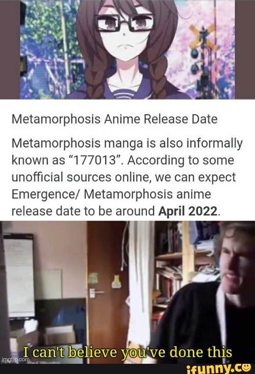 Metamorphosis Anime Release Date Metamorphosis Manga Is Also Informally ...