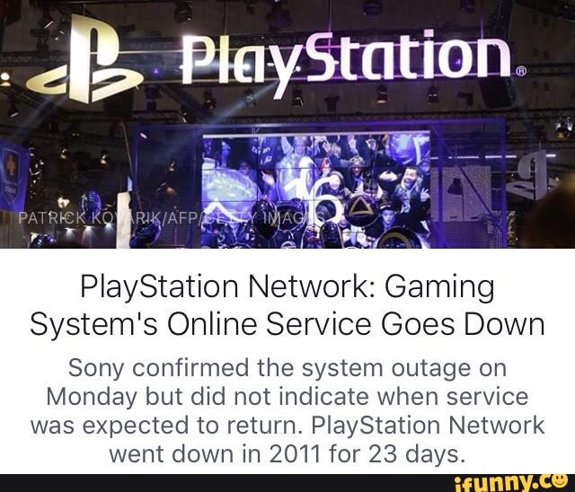 Техобслуживание playstation network сколько длится