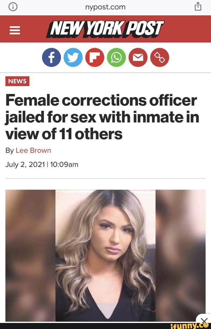 00000 News I Female Corrections Officer Jailed For Sex With Inmate In