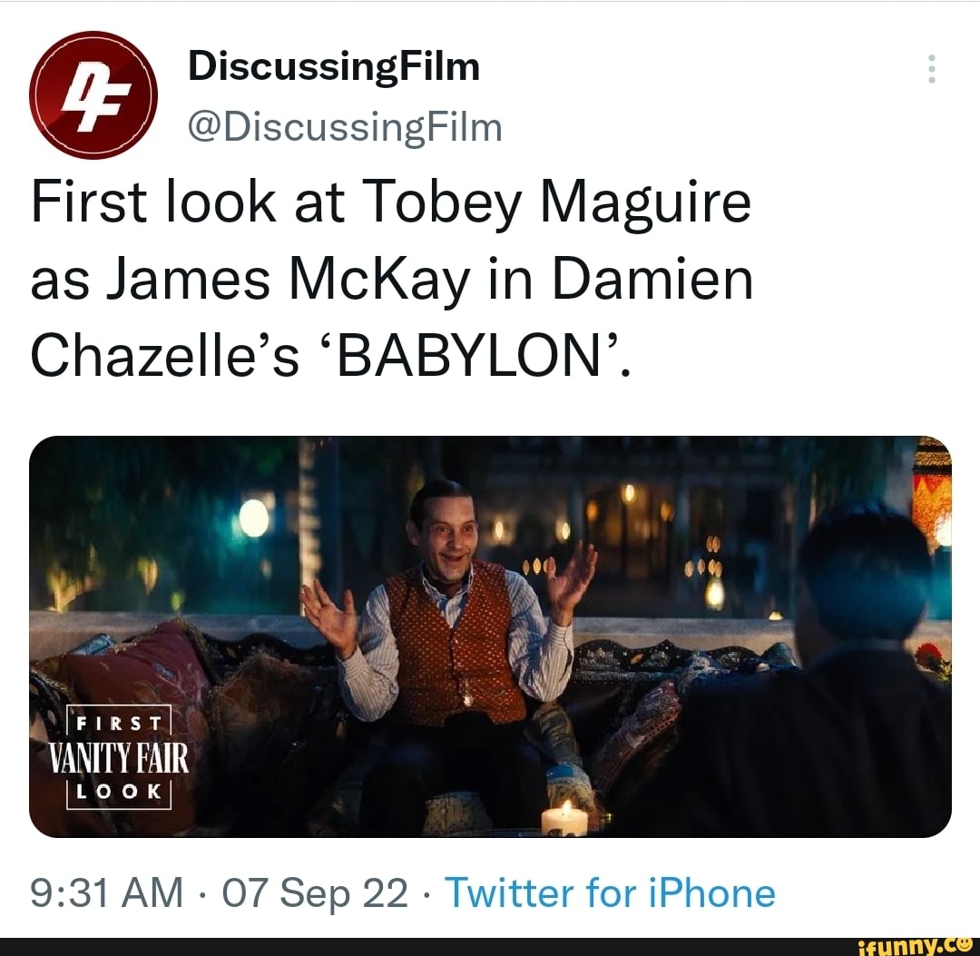 Discussing @DiscussingFilm First Look At Tobey Maguire As James McKay ...