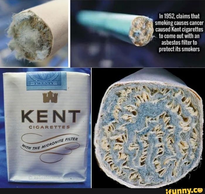 In 1952, claims that smoking causes cancer caused Kent cigarettes to