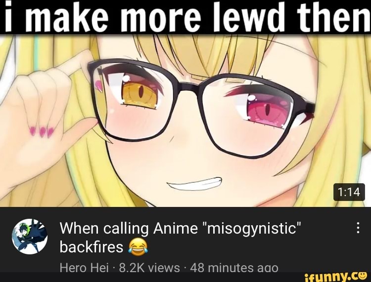 Make more lewd then When calling Anime 