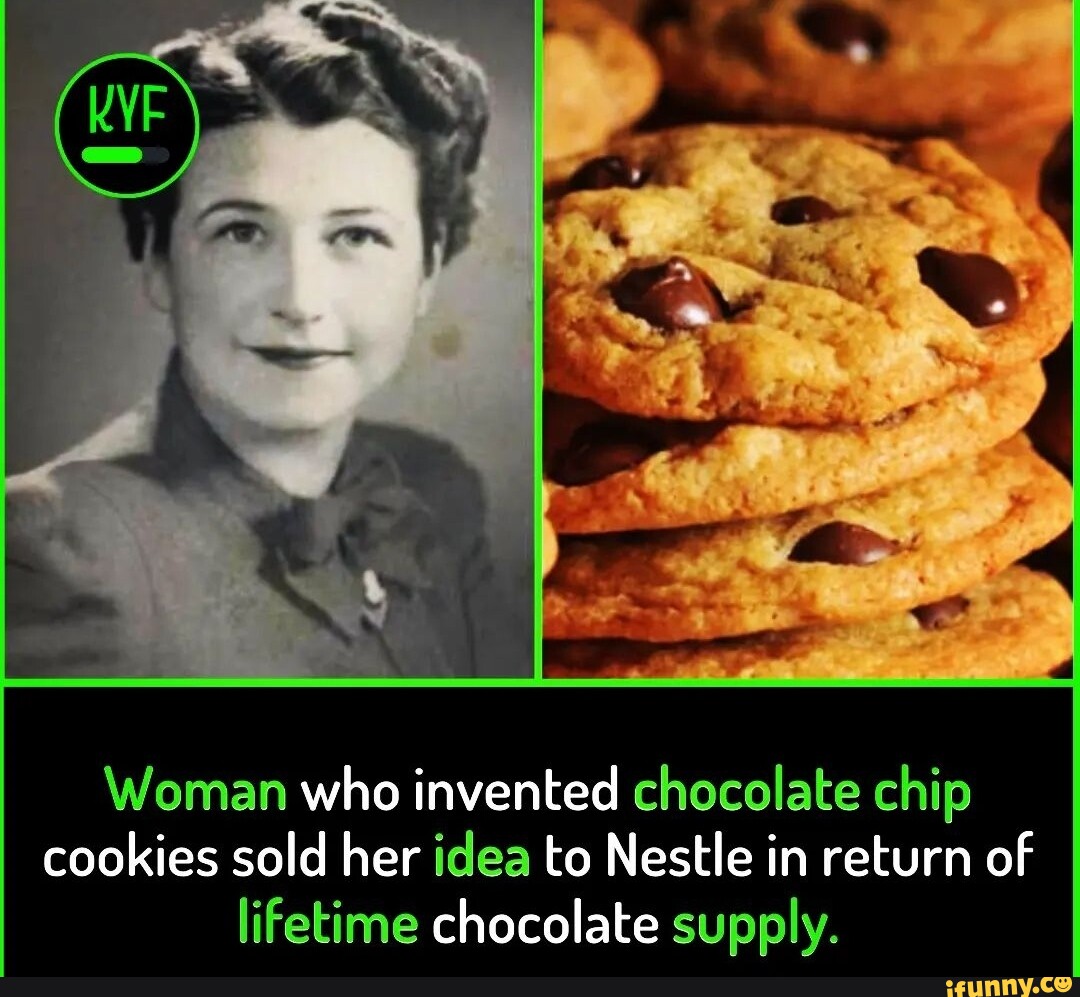 Woman who invented chocolate chip cookies sold her idea to Nestle in
