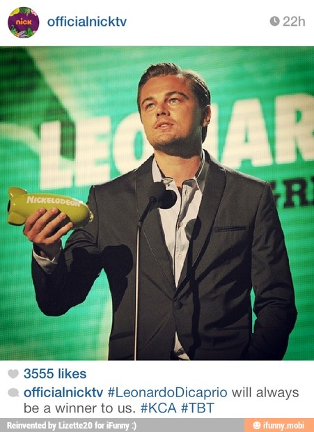 a officialnicktv
3555 likes
officialnicktv #LeonardoDicaprio will always
be a winner to us. #KCA #TBT