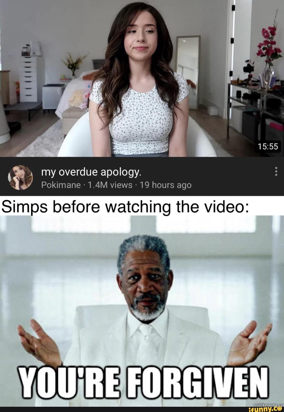 My overdue apology. Pokimane 1.4M views 19 hours ago Simps before(04)
