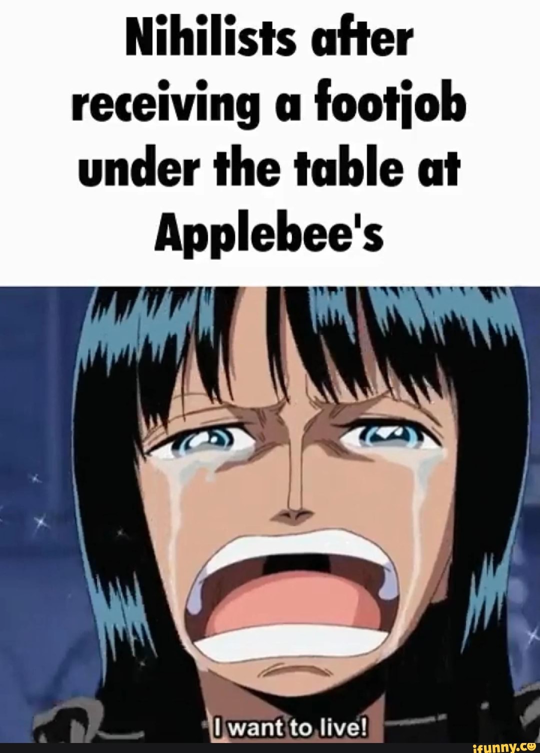 Applebees footjob