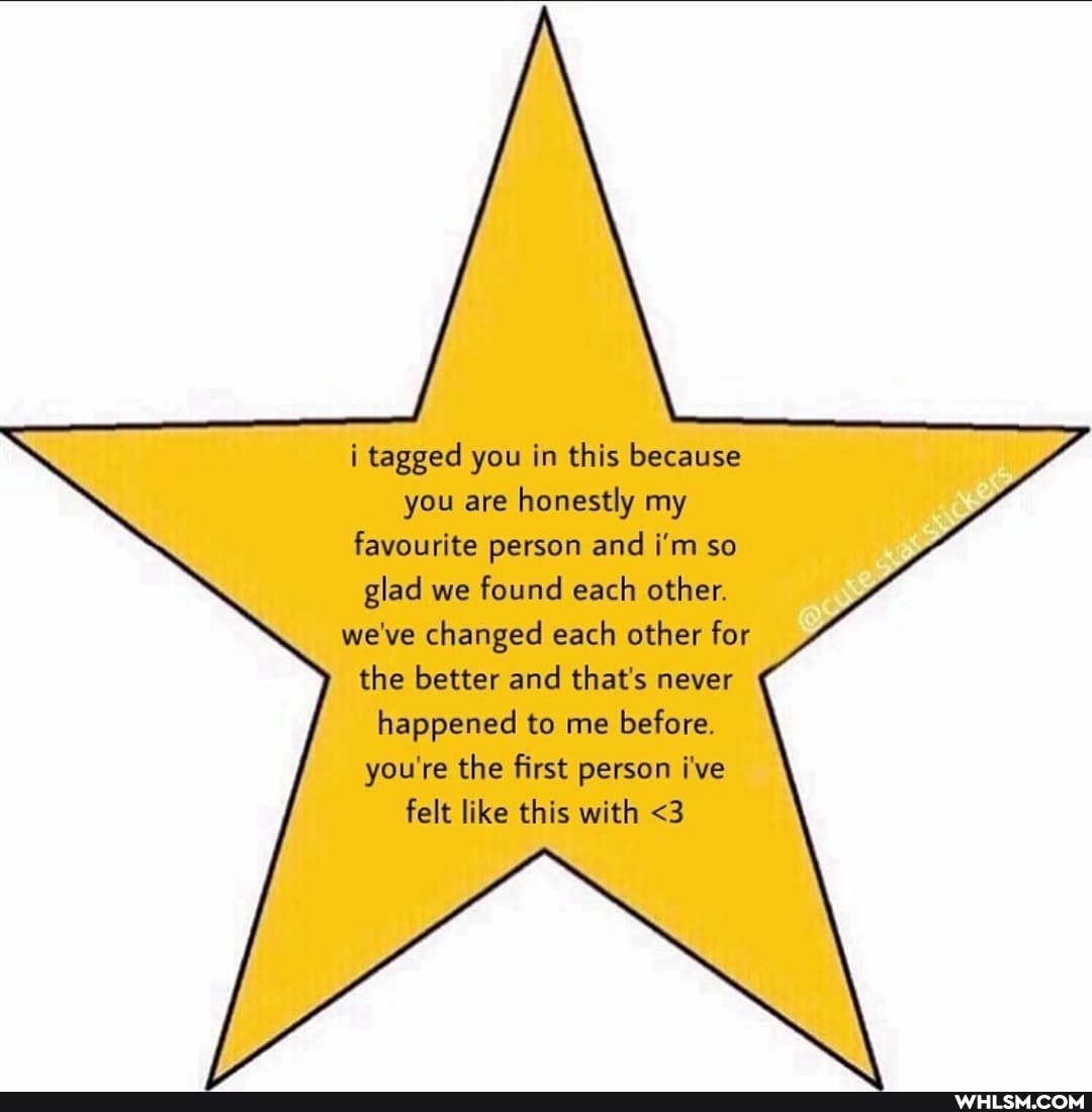 i tagged you in this because you are honestly my favourite person and i'm so glad we found each other.
we've changed each other for the better and that's never happened to me before.
you're the first person i've felt like this with <3