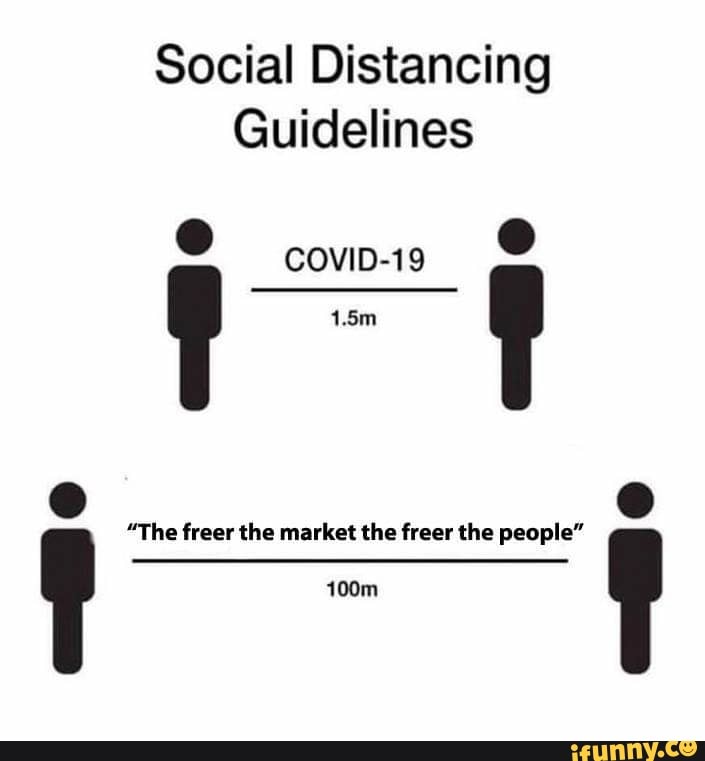Social Distancing
Guidelines
COVID-19
"The freer the market the freer the people" I I