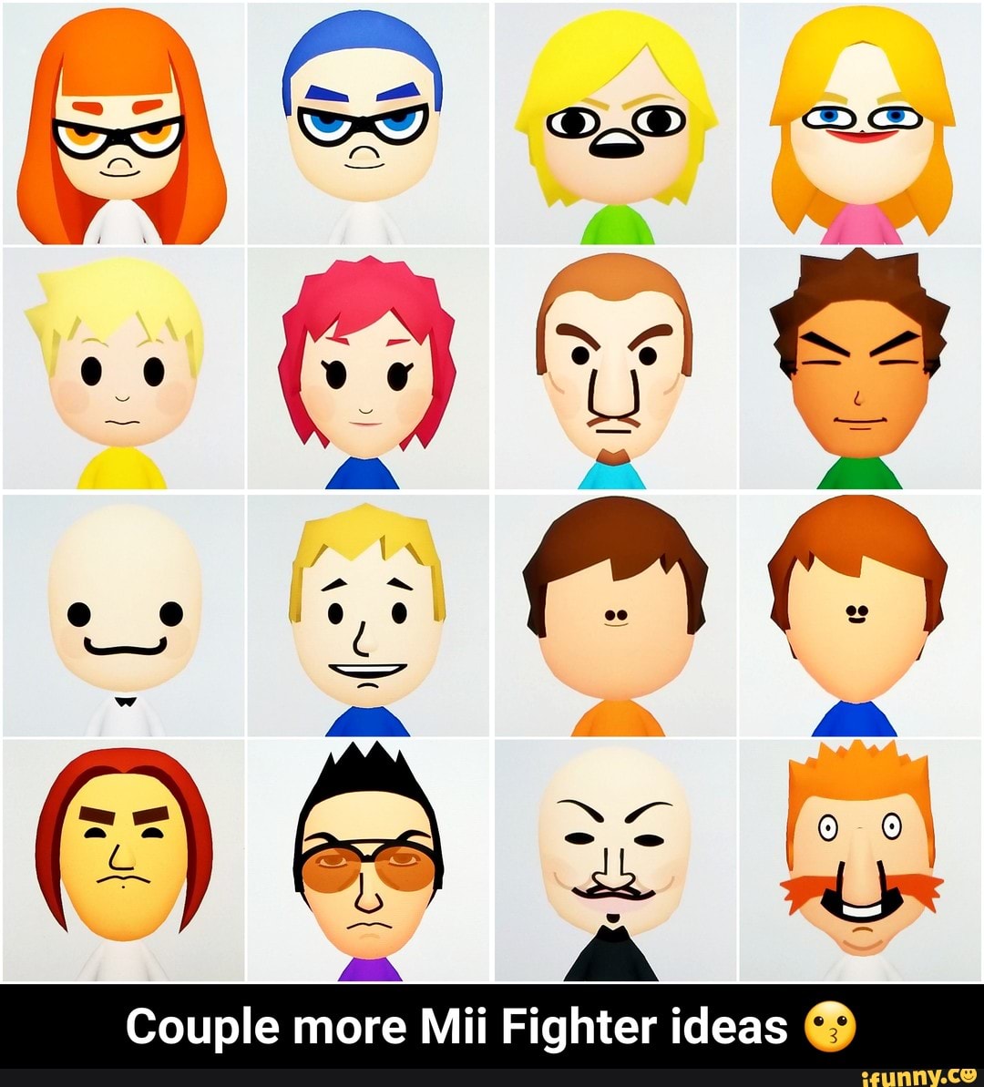 Couple more Mii Fighter ideas 😗 iFunny