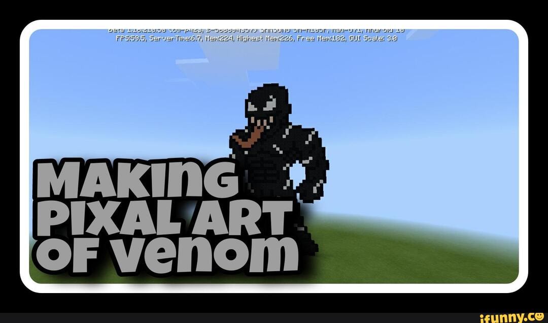 minecraft pixel art venom