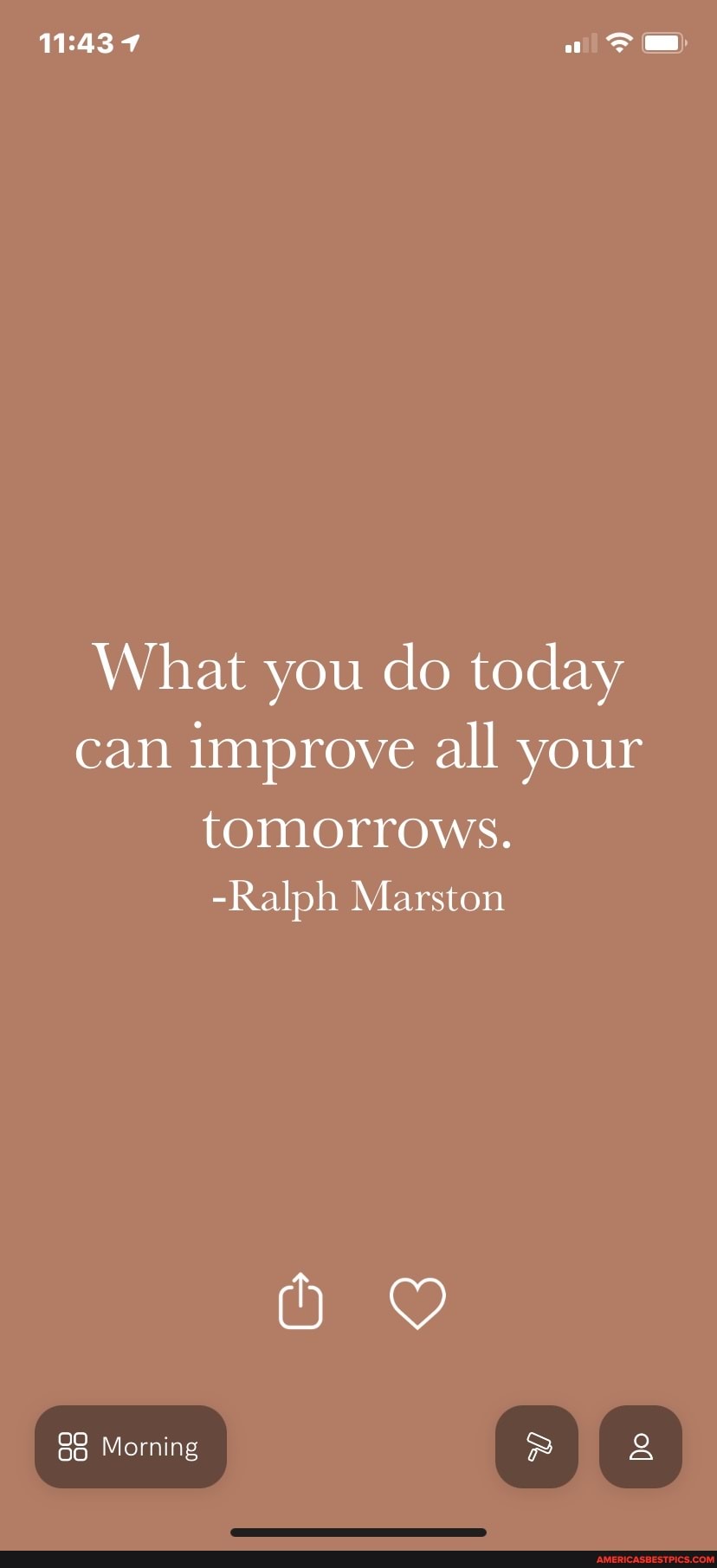 What You Do Today Can Improve All Your Tomorrows Ralph Marston Do Morning America S Best Pics And Videos