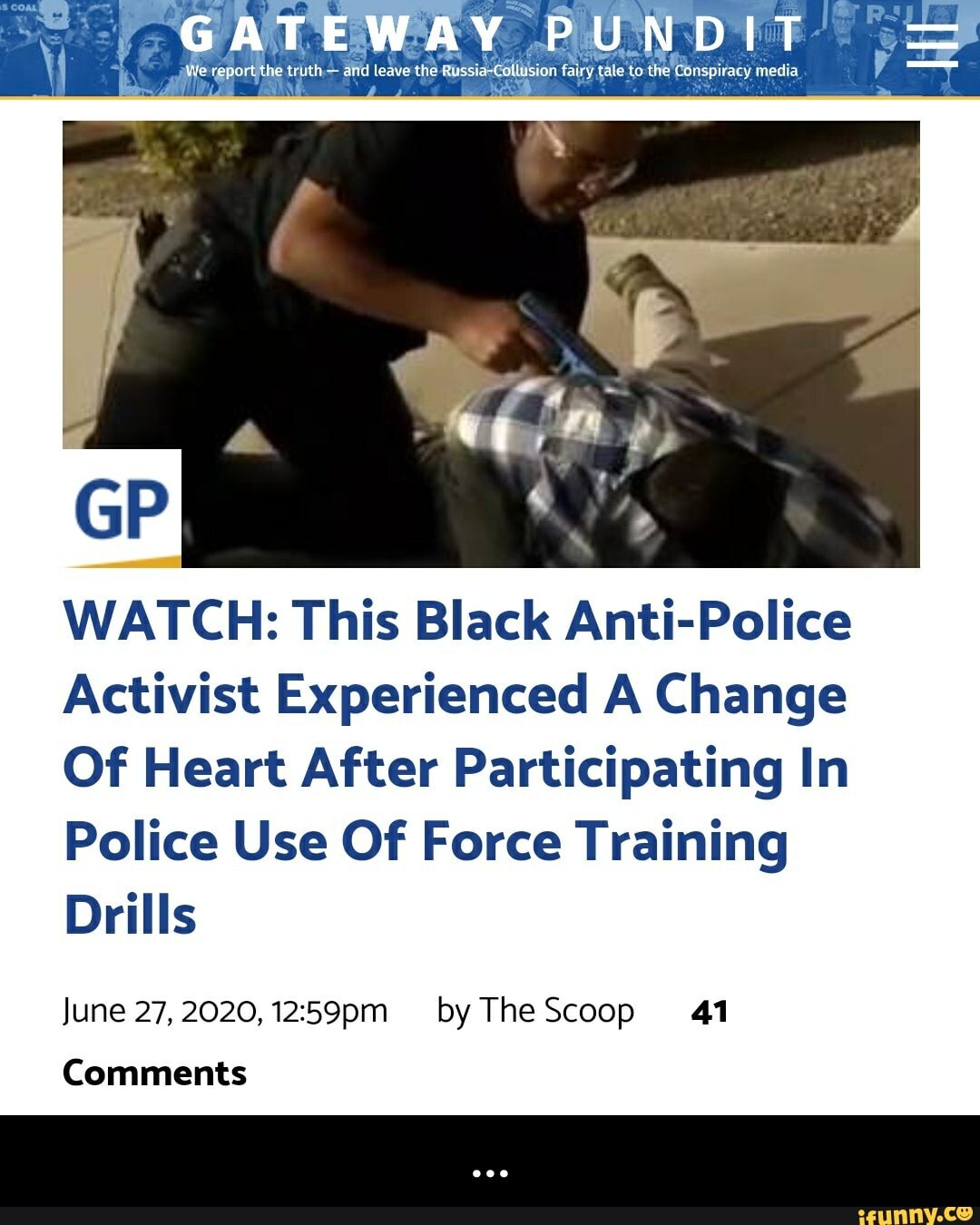 WATCH: This Black Anti-Police
Activist Experienced A Change
Of Heart After Participating In
Police Use Of Force Training
Drills
Comments - ...