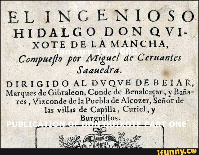 january16th1605, publicationofdonquixotepartone, nhdanniversary, nhdjan16y20