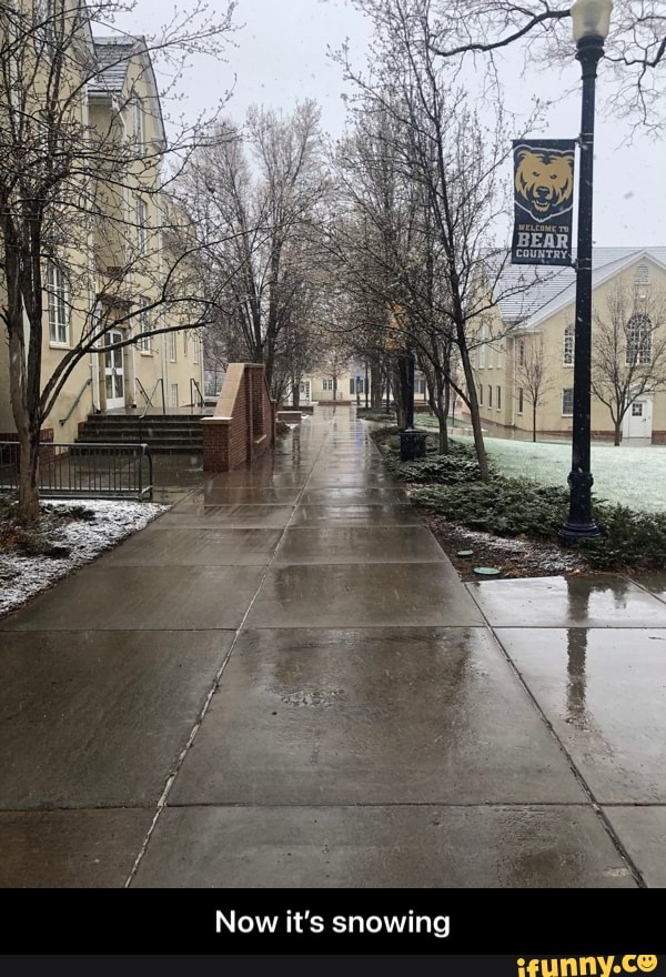 Now it's snowing - Now it’s snowing