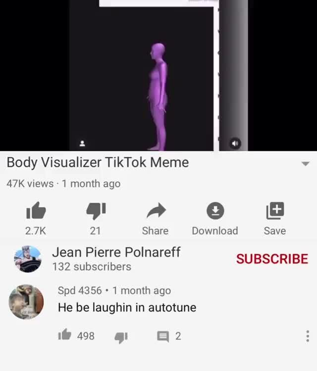 Body Visualizer TikTok Meme 47K views 1 month ago 2.7K 21 Share