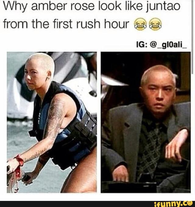 Why Amber Rose Look Like Juntao From The First Rush Hour Fa Ifunny